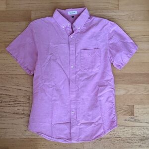Izod Men's Casual Pink Button Down Shirt